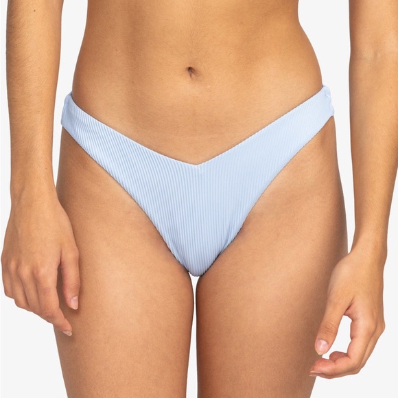 Roxy Love V-Cut Cheeky Bikini Bottom - Baby Blue - NWOT - Picture 2 of 8